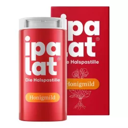 IPALAT Keelpastilles honing mild zonder menthol suikervrij, 40 stuks