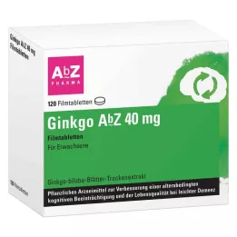 GINKGO AbZ 40 mg filmomhulde tabletten, 120 stuks