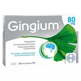 GINGIUM 80 mg filmomhulde tabletten, 30 stuks