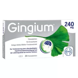 GINGIUM 240 mg filmomhulde tabletten, 20 stuks