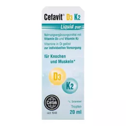 CEFAVIT D3 K2 Vloeibare pur druppels voor oraal gebruik, 20 ml