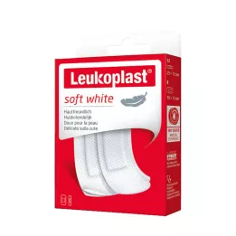 LEUKOPLAST zacht wit Str.19x72mm 12St/38x72mm 8St, 20 St