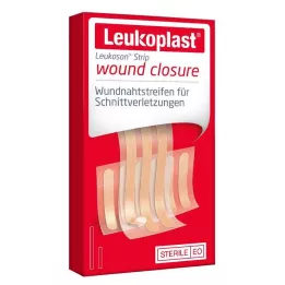 LEUKOPLAST Leukosan Strip steriel 6x38 mm/6x75 mm, 9 stuks