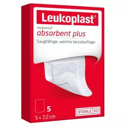 LEUKOPLAST Leukomed steriel 5x7,2 cm wondverband, 5 stuks