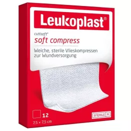 LEUKOPLAST Cutisoft VLIESKOMPR. 7.5X7.5 cm steriel, 12 st
