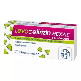 LEVOCETIRIZIN HEXAL voor allergieën 5 mg filmomhulde tabletten, 50 stuks