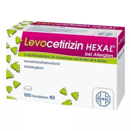 LEVOCETIRIZIN HEXAL voor allergieën 5 mg filmomhulde tabletten, 100 stuks