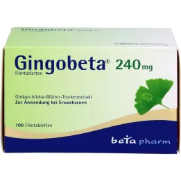 GINGOBETA 240 mg film -gecoate tabletten, 100 st