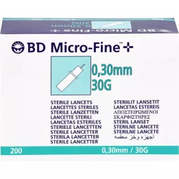 BD Micro-Fine + Lancets 30 g 0,30 mm, 200 st