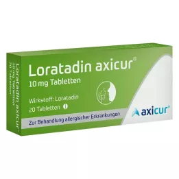LORATADIN axicur 10 mg tabletten, 20 stuks