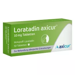 LORATADIN axicur 10 mg tabletten, 50 stuks