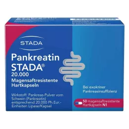 PANKREATIN STADA 20.000 maagsapresistente harde capsules, 50 stuks