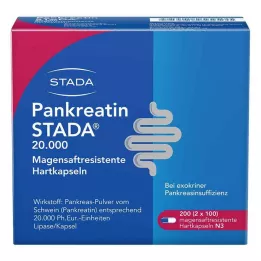 PANKREATIN STADA 20.000 maagsapresistente harde capsules, 200 stuks