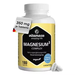 MAGNESIUM 350 mg complex citraat/oxide/koolstof.vegan, 180 stuks