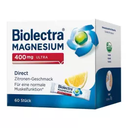 BIOLECTRA Magnesium 400 mg ultra Direct Lemon, 60 stuks
