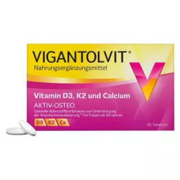 VIGANTOLVIT Vitamine D3 K2 Calcium filmomhulde tabletten, 30 stuks