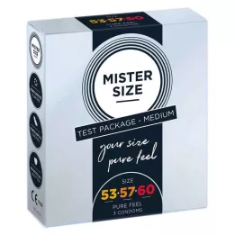 MISTER Maatproefpakket 53-57-60 Condooms, 3 stuks