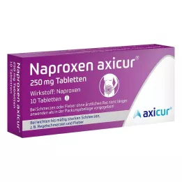 NAPROXEN axicur 250 mg tabletten, 10 stuks
