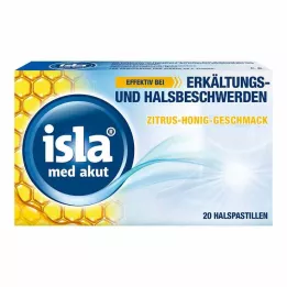 ISLA MED acute citrus honingpastilles, 20 stuks