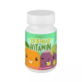 VITAMIN D3+K2 Kauwtabletten voor kinderen veganistisch, 120 stuks