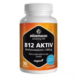 B12 AKTIV 1.000 µg veganistische tabletten, 90 stuks
