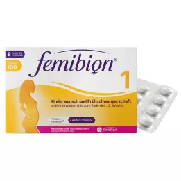 FEMIBION 1 kinderwens + vroege zwangerschap zonder jodiumtabletten, 60 stuks