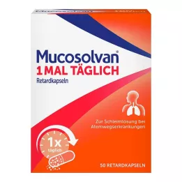MUCOSOLVAN 1 maal daags capsules met vertraagde afgifte, 50 stuks