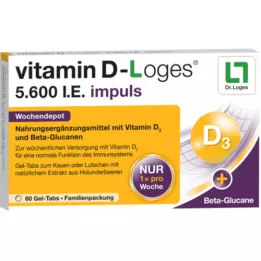 VITAMIN D-LOGES 5.600 IU impuls wekelijks depot KTA, 60 st
