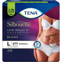 TENA SILHOUETTE Normale L Blanc, 10 st