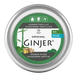Gember Ginjer Pastilles Biologische Munt, 40 g