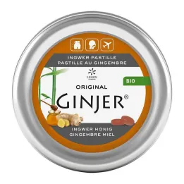 Gember Ginjer pastilles biologische honing, 40 g