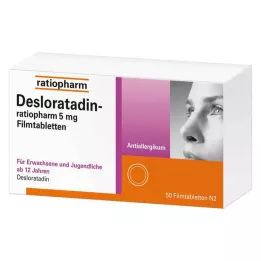 DESLORATADIN-ratiopharm 5 mg filmomhulde tabletten, 50 stuks