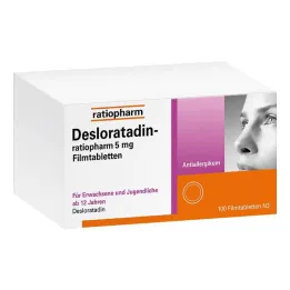 Desloratadine ratiopharm 5 mg filmomhulde tabletten, 100 stuks