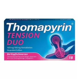 THOMAPYRIN TENSION DUO 400 mg/100 mg filmomhulde tabletten, 18 stuks