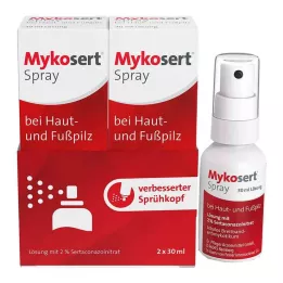 MYKOSERT Spray tegen huid- en voetschimmel, 2X30 ml