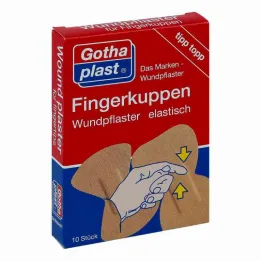 Gothaplast vingertopwondpleister elastisch 2 maten, 10 stuks