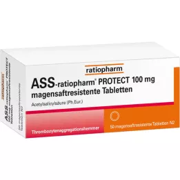 Ass-ratiopharm PROTECT 100 mg maag saftr.abletten, 50 st