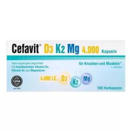 CEFAVIT D3 K2 Mg 4.000 IE harde capsules, 100 stuks