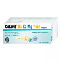 CEFAVIT D3 K2 Mg 7.000 IE harde capsules, 100 stuks
