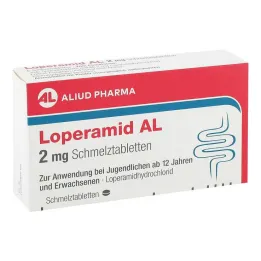 Loperamide AL 2 mg orodispergeerbare tabletten, 6 stuks