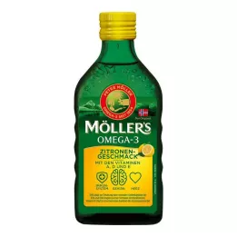 MÖLLERS Omega-3 Citroensmaak Olie, 250 ml