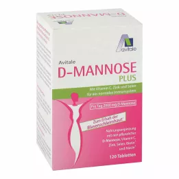 D-MANNOSE PLUS 2000 mg tabletten met vitaminen en mineralen, 120 stuks