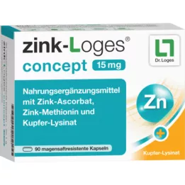 ZINK-LOGES Concept 15 mg maagsaftres.kapseln, 90 st