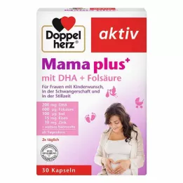DOPPELHERZ Mama plus met DHA+Foliumzuur Capsules, 30 stuks