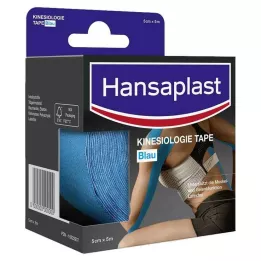 HANSAPLAST Sport Kinesiologie Tape 5 cmx5 m blauw, 1 stuk