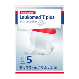 Leukomed® T plus huidgevoelig 8x10 cm, 5 st