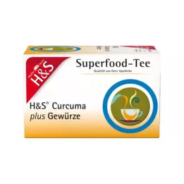 H&S Curcuma Plus Specerijen Filterzak, 20x1.5 G
