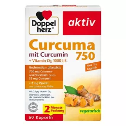 DOPPELHERZ Kurkuma 750 capsules, 60 stuks