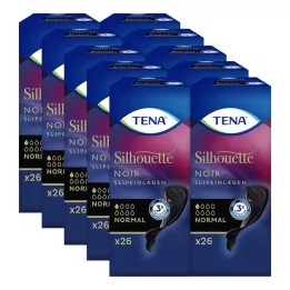 TENA SILHOUETTE Inlegkruisjes normaal zwart, 26 stuks