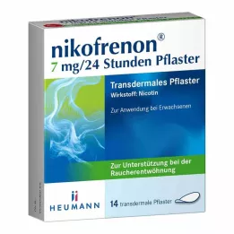 NIKOFRENON 7 mg/24 uur transdermale pleister, 14 stuks